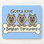 Tres belga Tervurens Alfombrilla De Raton