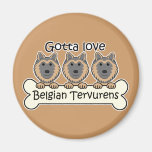 Tres belga Tervurens Iman De Nevera