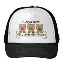 Tres Bruselas Griffons Gorras