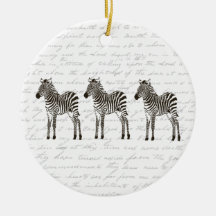 Tres cebras ornamente de reyes