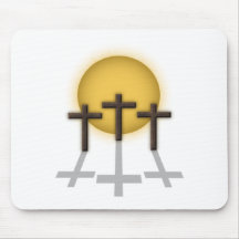 Tres cruces tapete de ratones