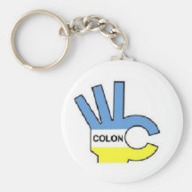 Tres de C Llavero Personalizado