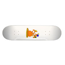 Tres dirigieron el dragón anaranjado patineta personalizada
