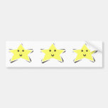 Tres estrellas Jiggling pegatinas de parachoque