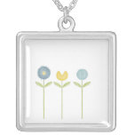 tres flores del doodle grimpolas personalizadas