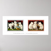 Tres gatitos alegres posters