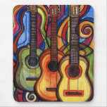 Tres guitarras alfombrillas de raton 