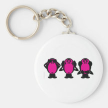Tres monos sabios llaveros personalizados