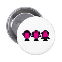 Tres monos sabios pins