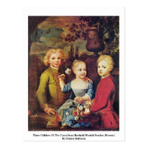 Tres niños del concejal Barthold Hinrich Tarjeta Postal