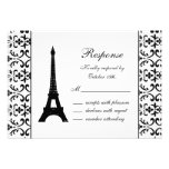 Tres París RSVP (blanco) Comunicados Personalizados