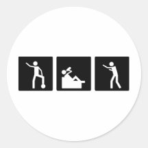Tres pequeñas imágenes - hombres 10 pegatinas  