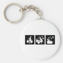 Tres pequeñas imágenes - mujeres 11 llavero personalizado