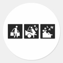 Tres pequeñas imágenes - mujeres 11 pegatina
