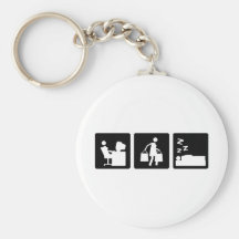 Tres pequeñas imágenes - mujeres 3 llavero personalizado