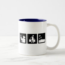 Tres pequeñas imágenes - mujeres 3 tazas