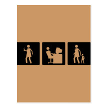 Tres pequeñas imágenes - mujeres 5 tarjeta postal