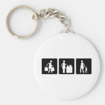 Tres pequeñas imágenes - mujeres 8 llaveros personalizados