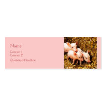 Tres pequeños cerdos tarjetas personales