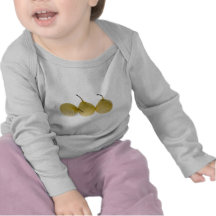 Tres peras fragantes chinas camisetas