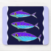 tres pescados alfombrillas de ratones