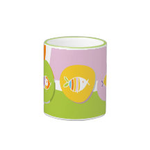 Tres pescados - taza