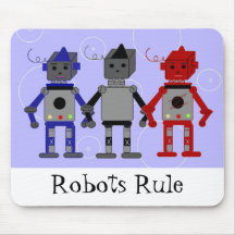 Tres robots frescos tapetes de raton