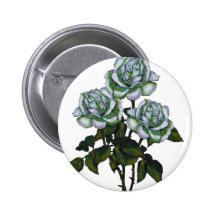 Tres rosas blancos: Arte del lápiz del color: Flor Pin