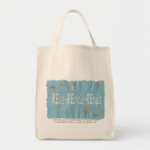 Tres Rs en el papel hecho a mano Bolsa