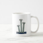Tres tornillos tazas de café