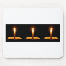 Tres velas contra Black.jpg Alfombrillas De Raton