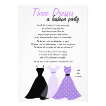 Tres vestidos invitación