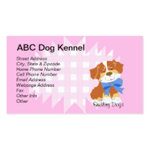 Tri perro australiano rojo del dibujo animado en l tarjetas personales