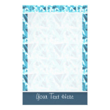 Triángulo fresco; Azul Papelería De Diseño