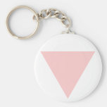 triángulo rosado llavero personalizado