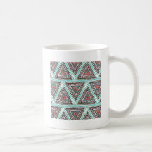 Triángulos aztecas taza de café