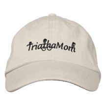 TriathaMom bordó el gorra de la tela cruzada Gorra Bordada