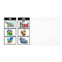 Triathlon contra pereza tarjetas fotograficas personalizadas