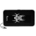 Tribal blanco negro clásico elegante simple fresco mp3 altavoces