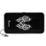 Tribal blanco negro clásico elegante simple fresco altavoces