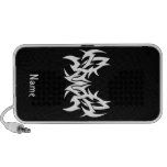 Tribal blanco negro clásico elegante simple fresco altavoz