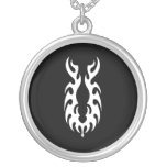 Tribal blanco negro clásico elegante simple fresco pendientes