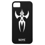 Tribal blanco negro clásico elegante simple fresco iPhone 5 Case-Mate funda