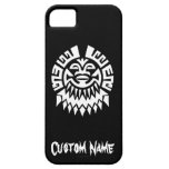 Tribal blanco negro clásico elegante simple fresco iPhone 5 Case-Mate coberturas