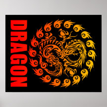 tribal dragon プリント