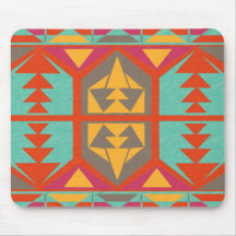 Tribal nativo neo alfombrilla de ratón