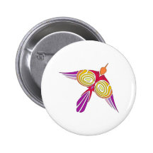 tribal Vogel bird Anstecknadel