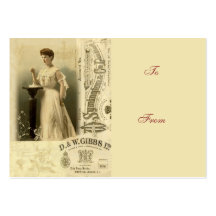 Tributo a la etiqueta del regalo de Lucía Plantillas De Tarjetas Personales