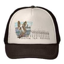 Triciclo de Boston Terrier Gorras