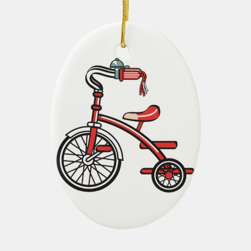 triciclo retro ornamentos para reyes magos